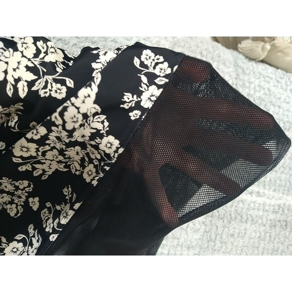 Coco Rave Strapless Floral Mini Dress Md Sexy Boho Cottage Core - Picture 10 of 11